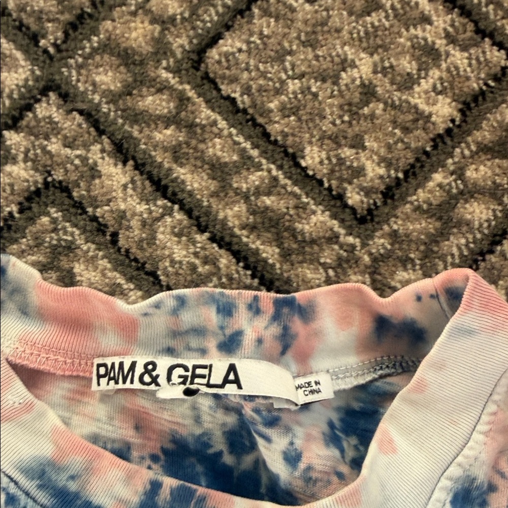 Pam & Gela Blue and Pink Tie-Dye Pajama Set - Picture 8 of 8